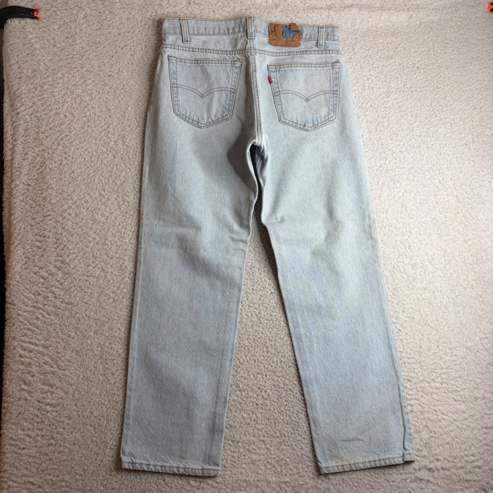 Vintage Levis 506 Light Wash Jeans Mens 35x30 (34x29) Made in USA Straight Leg